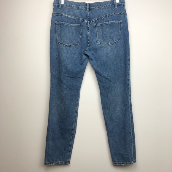 Free People Distressed Straight Leg Jeans - Picture 2 of 2